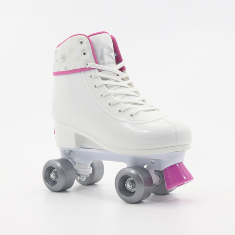 Biały / Różowy Moda Disco Regulowany Quad Roller Skate